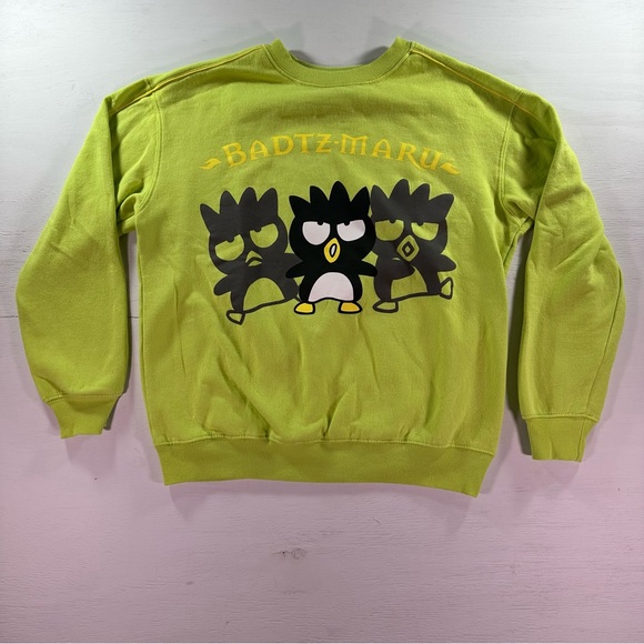 Badtz Maru‎ Sanrio Japaneese Penguin Character Graphic Sweatshirt Womens Size S - Picture 1 of 11